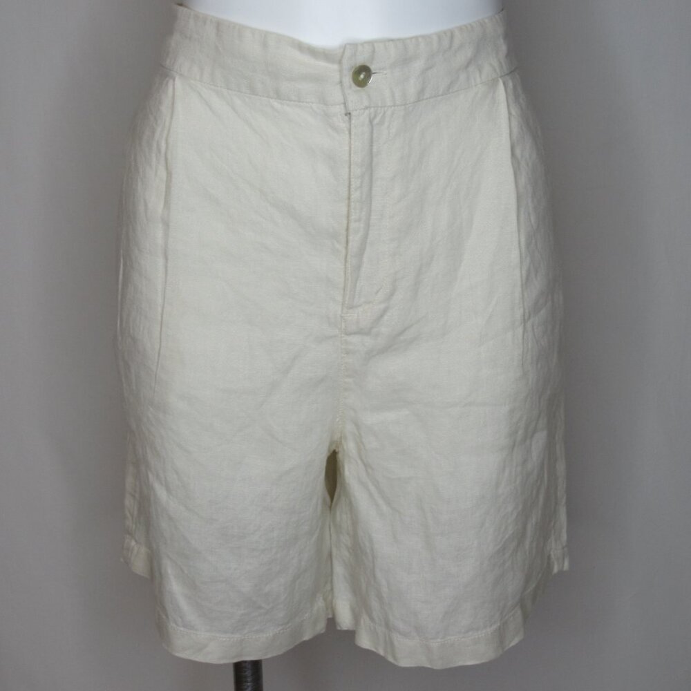 Tahari Ivory  Linen Shorts 6" Women's XL XLarge New NWT - Picture 5 of 8